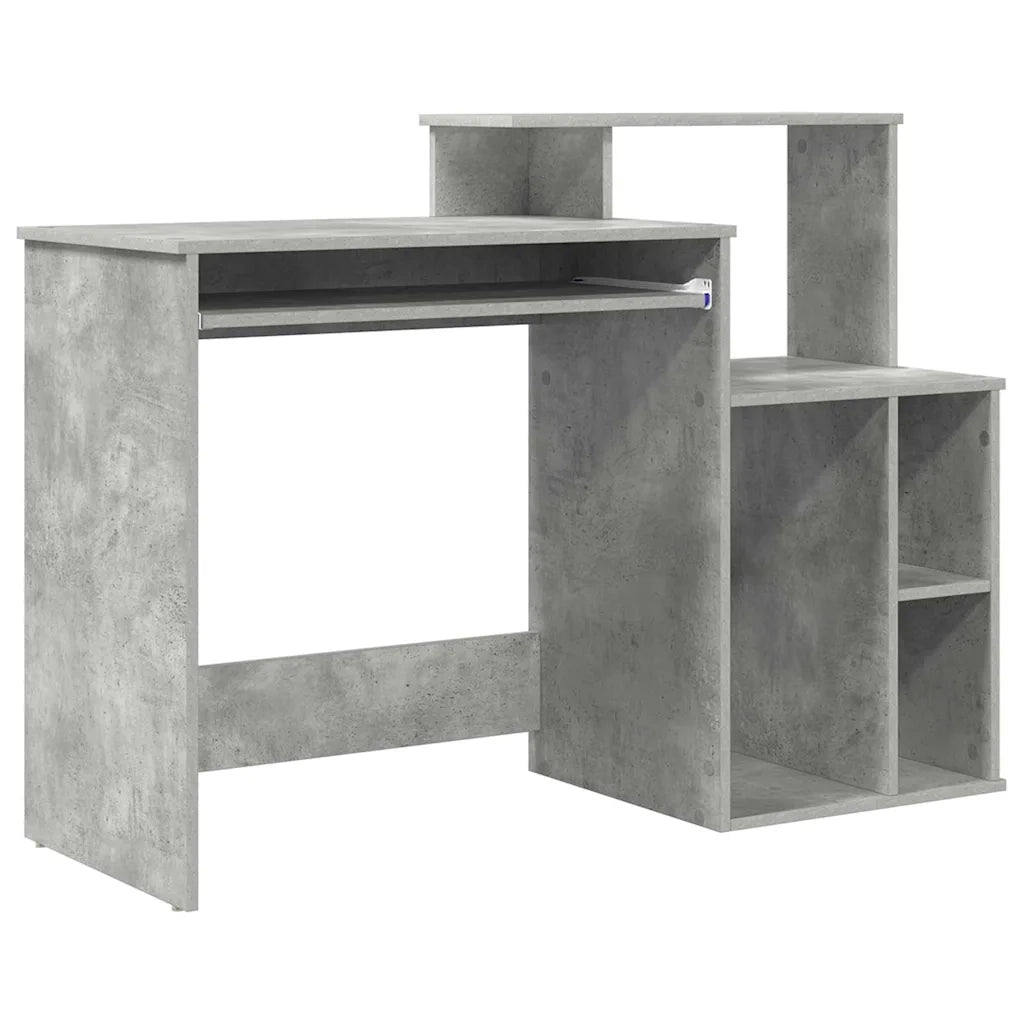 Scrivania Grigio cemento 120,5 x 44 x 88,5 cm Legno multistrato 869477