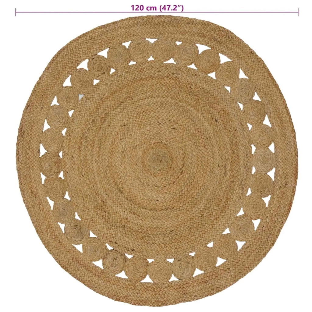 Tappeto Naturale Ø 120 cm Juta 42010800