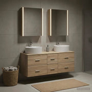 Set di mobili per il bagno 5 pcs Rovere Sonoma 3406929