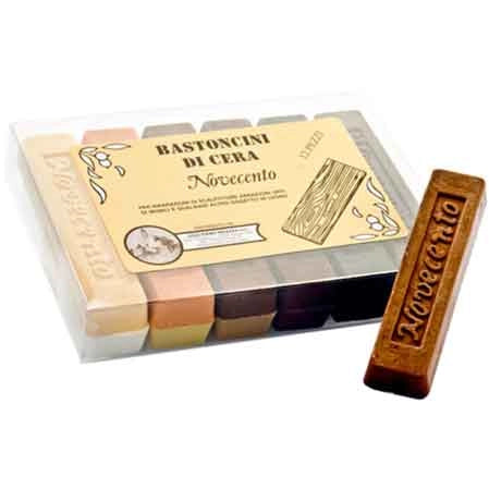 STICK CERA 30 gr - Noce medio - 12 pezzi- CERA NOVECENTO