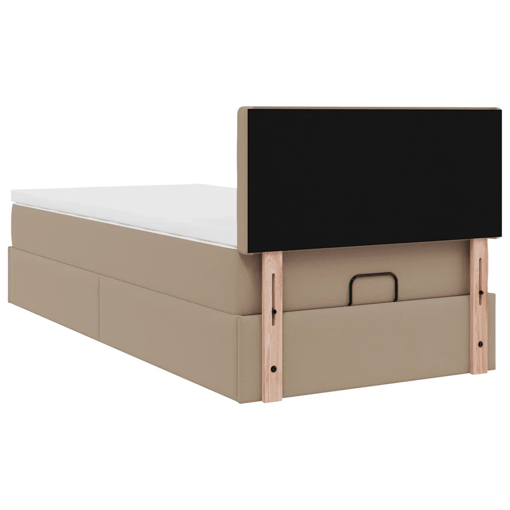 Struttura Letto Pouf con Materasso 90x190 cm Similpelle 3312131