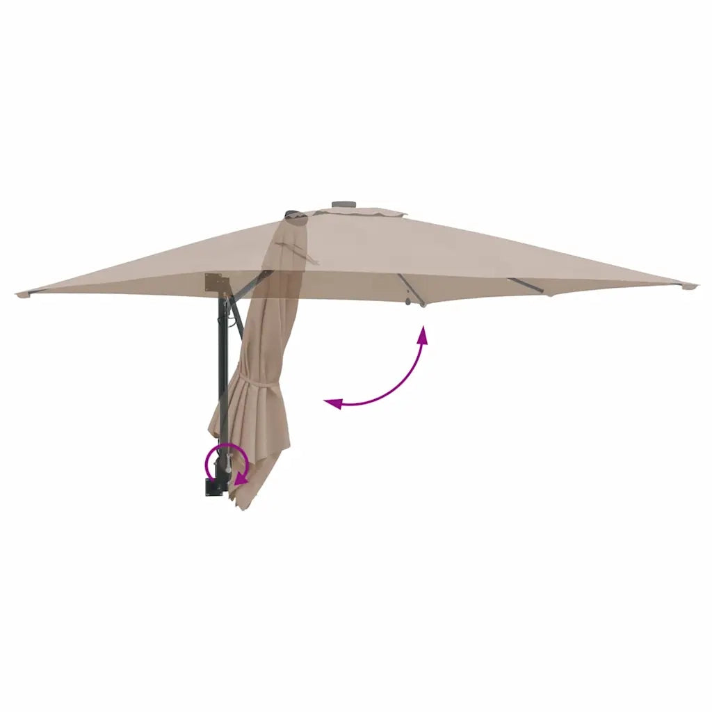 Ombrello da giardino-Ombrellone da spiaggia Talpa 248,5 x 247,5 x 160 cm 424552