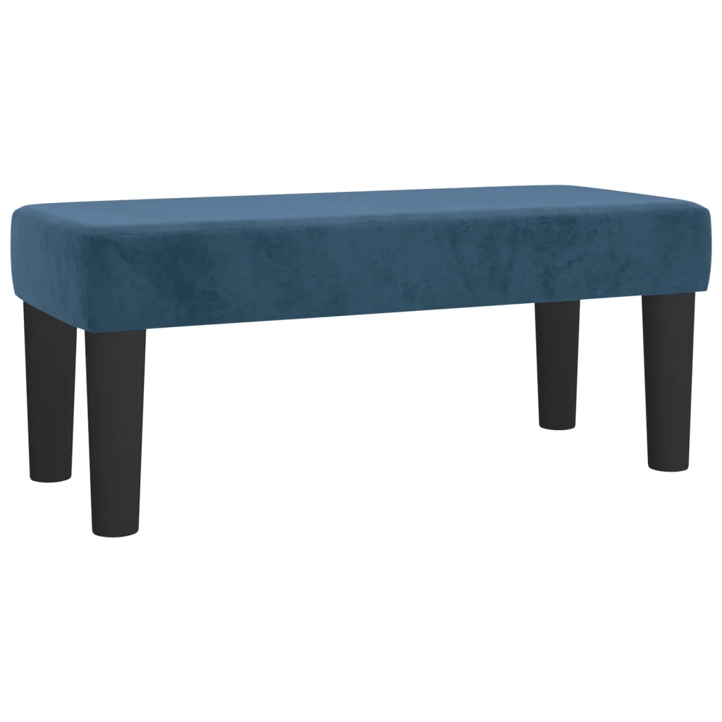 Giroletto a Molle con Materasso Blu Scuro 120x190 cm in Velluto 3270467
