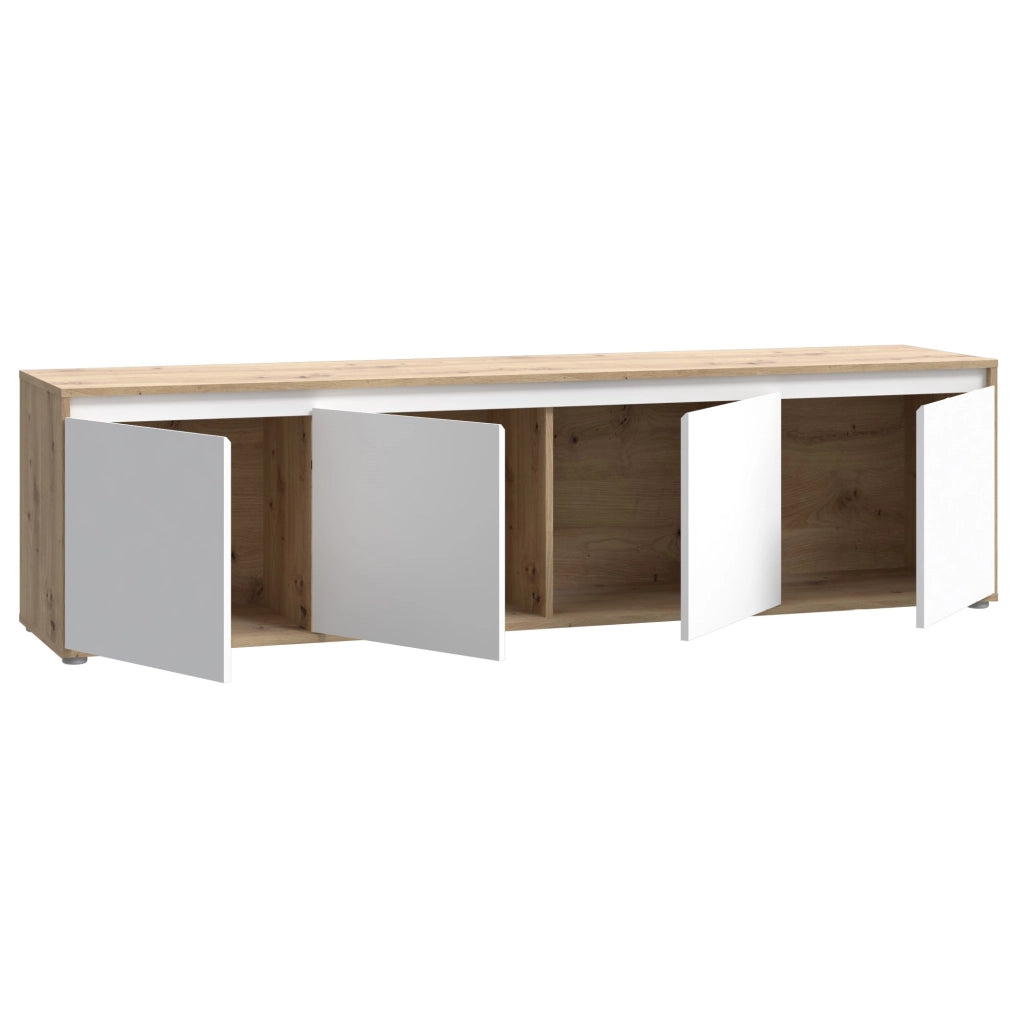 Mobile porta TV SKELPE SXPT142-M961 bianco+rovere