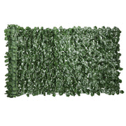 Rotolo di Siepe Finta per Balcone e Giardino 300x100 cm con Foglie di Edera in PE Verde Scuro