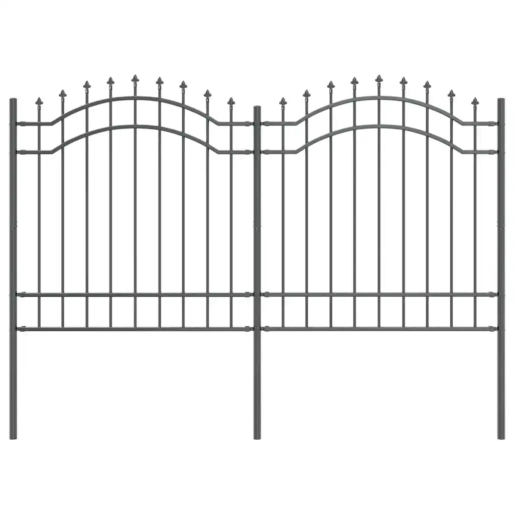 vidaXL Recinzione per Giardino Grigio 165 cm