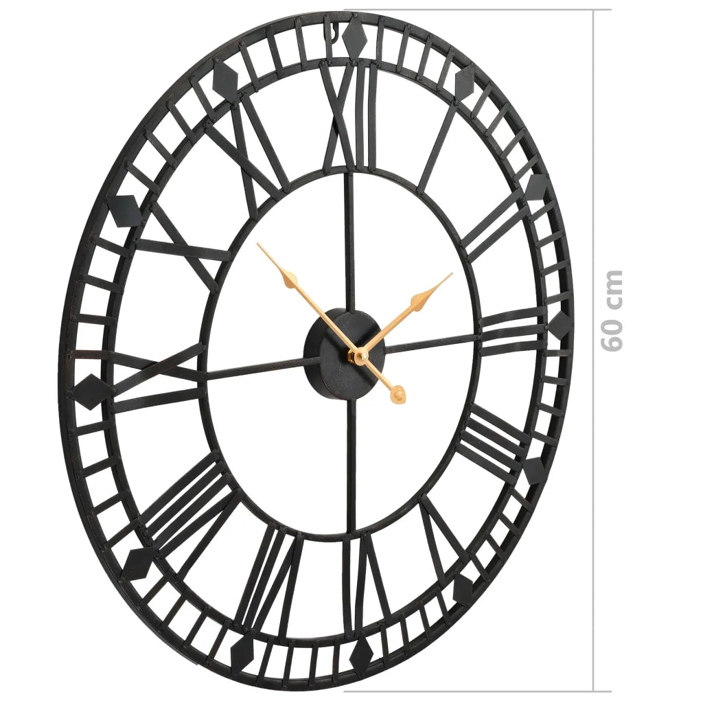 Orologio da Parete Vintage al Quarzo in Metallo 60 cm XXL 50645