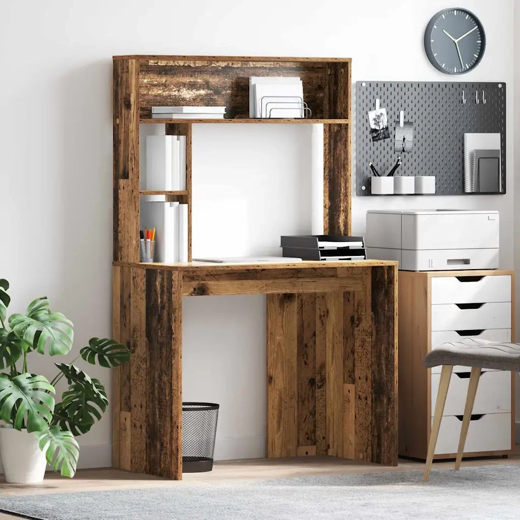 Scrivania | Tavolo da Ufficio Legno vecchio 91 x 50 x 149 cm Legno multistrato