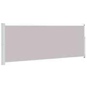 Tenda da Sole | Tenda laterale Retrattile per Patio 180x500 cm Grigia