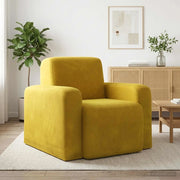 Poltrona-Divano Sedia Giallo Velluto 753909