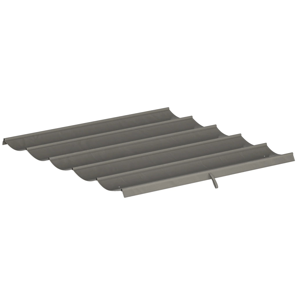 Tettuccio di Ricambio per Gazebo 3x3 m con 10 Fori di Drenaggio, Grigio Chiaro
