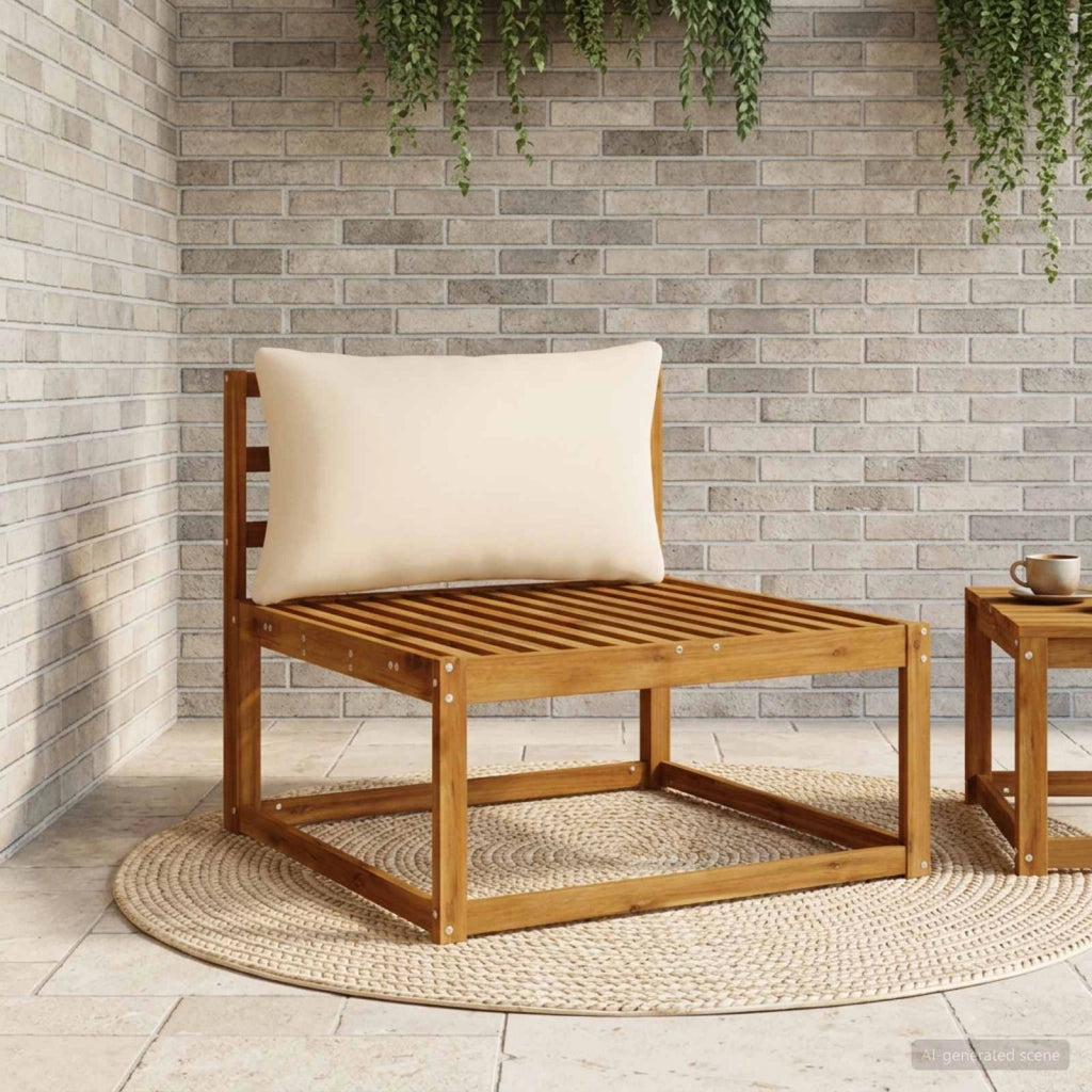 Cuscino per Schiena a 1 Pezzo PUTTEN 100% Poliestere Crema 946974