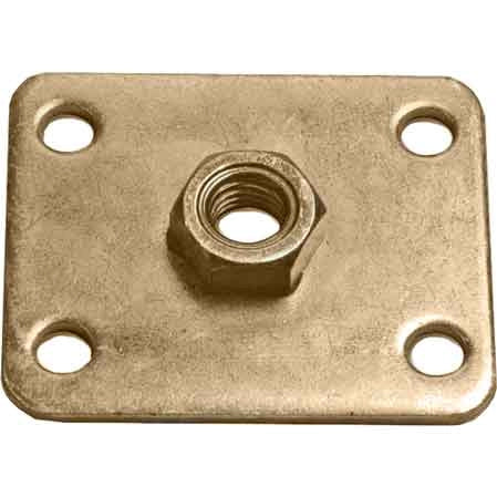 PIASTRA CON DADO SALDATO   M12 - 50x60x3 mm