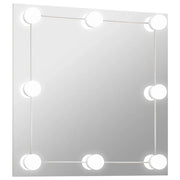 Specchio da Parete | Specchio decorativo Quadrato con Luci LED in Vetro