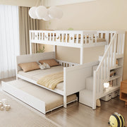 Letto a castello per bambini 90x200/140x200 cm con letto estraibile