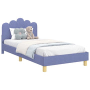 Struttura letto Bambini | Letto Infantile | Lettino con testata Blu jeans 80 x 200 cm