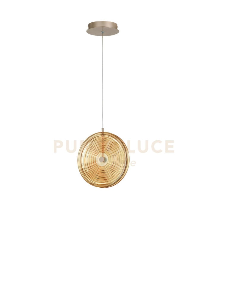 SOSPENSIONE JOKEY PICCOLA AMBRA 1 LUCE LED 3000K 838LM 13W D.30CM