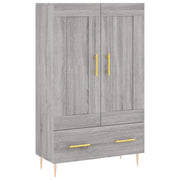 Credenza | Madia | Buffet da pranzo | Armadio da pranzo Grigio Sonoma 69,5x31x115 cm in Legno Multistrato