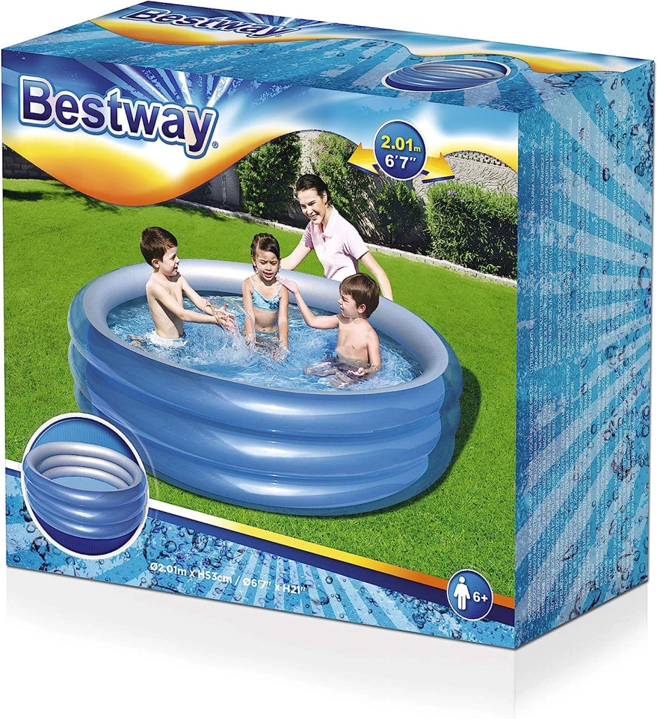 Piscina bestway 51043b gonfiabile tonda cm.201x53h. a 3 anelli