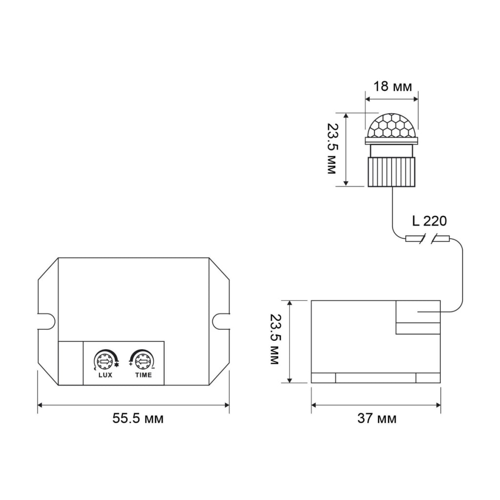 Sensore movimento PIR da incasso bianco IP65 Videx VL-SPR24