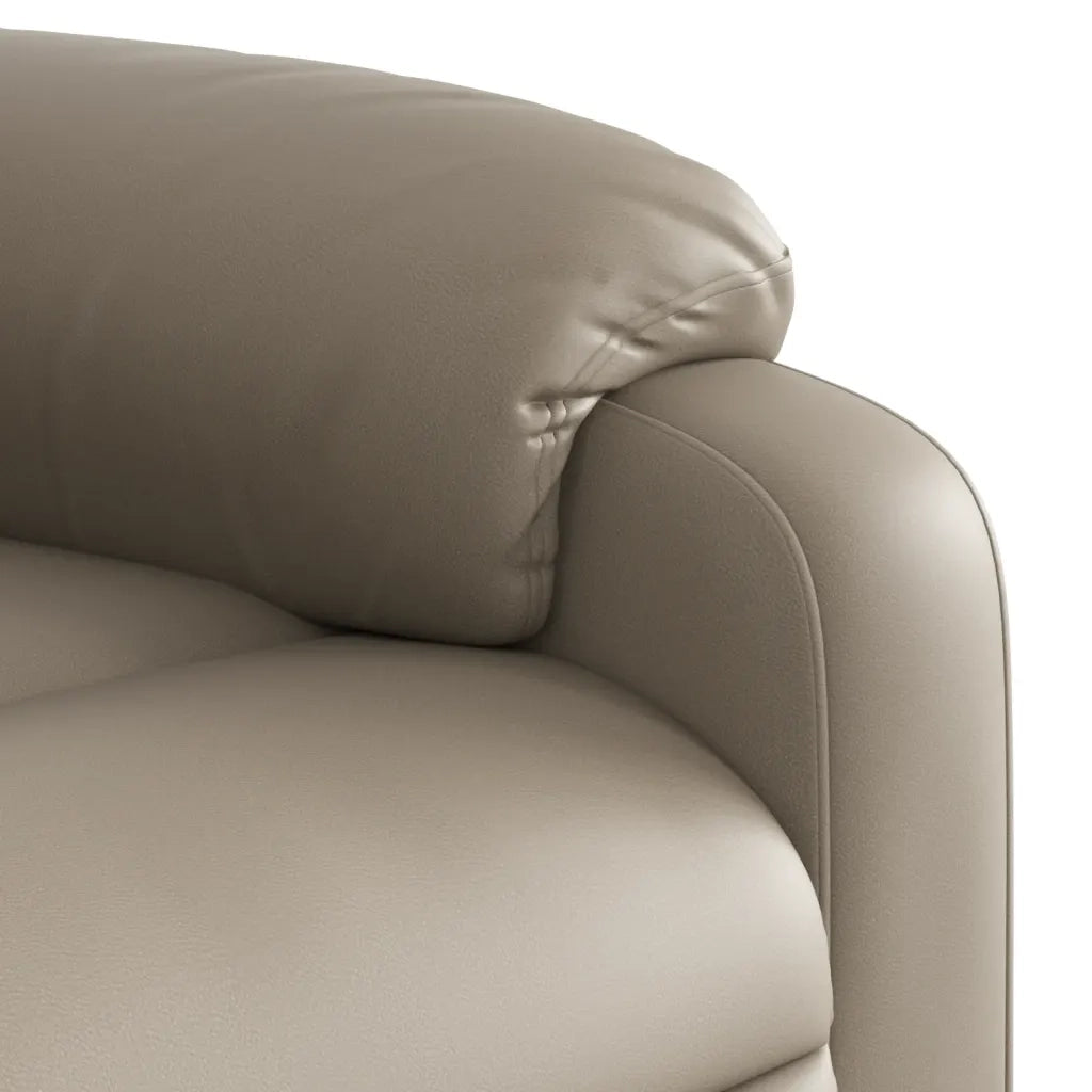 Poltrona | Sedia Relax Reclinabile Cappuccino in Similpelle
