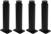 Supporti per mobili adattabili - Piedini per mobili - Eleva i tuoi mobili - Nero - Piedini sostitutivi per tavoli - Ideali per TV e armadi e divani