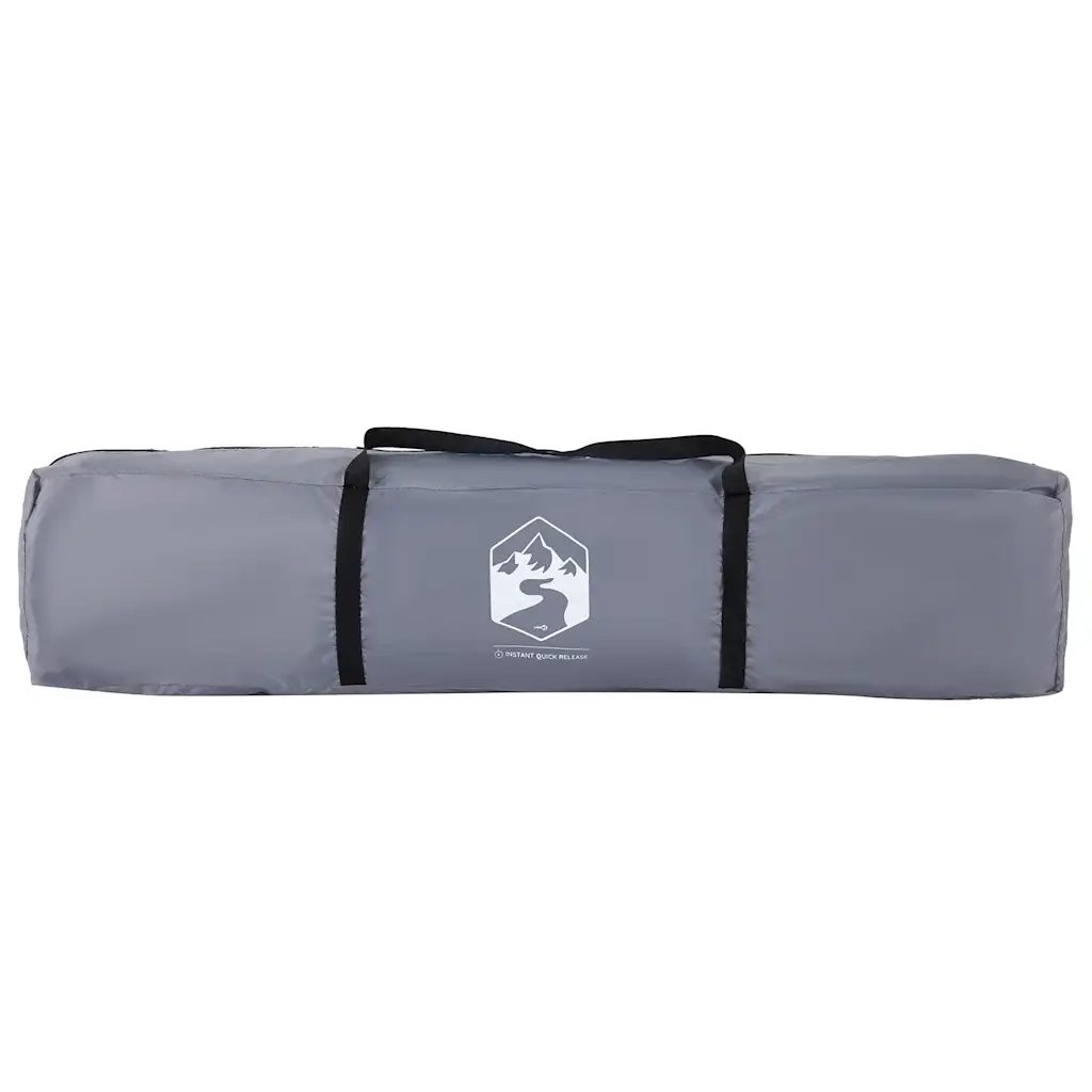 Tenda Campeggio Cabina 4 Pers. Grigio Arancione Rilascio Rapido