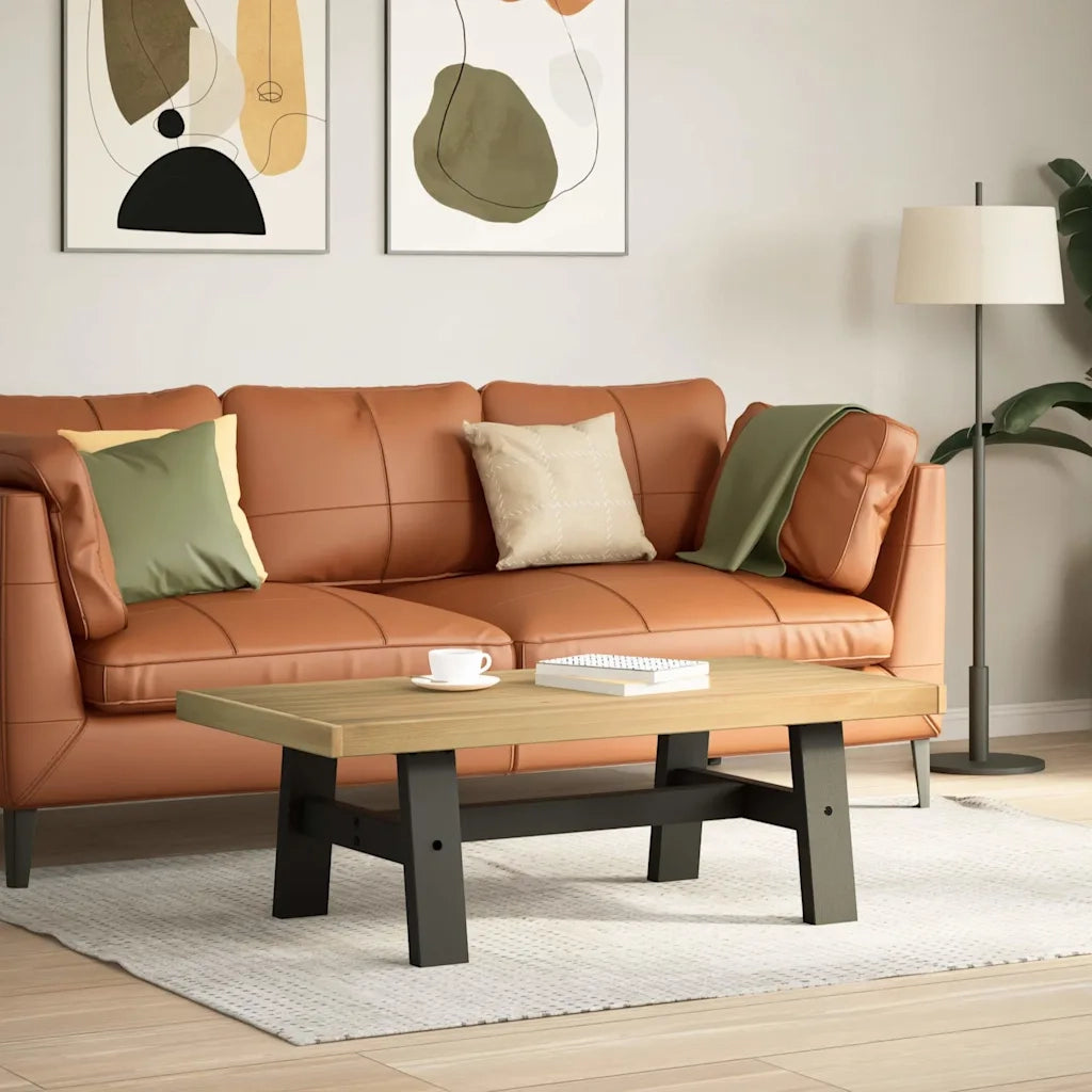 Tavolino NOAIN Gambe a Forma di A 120x60x40cm in Legno Massello 4100033