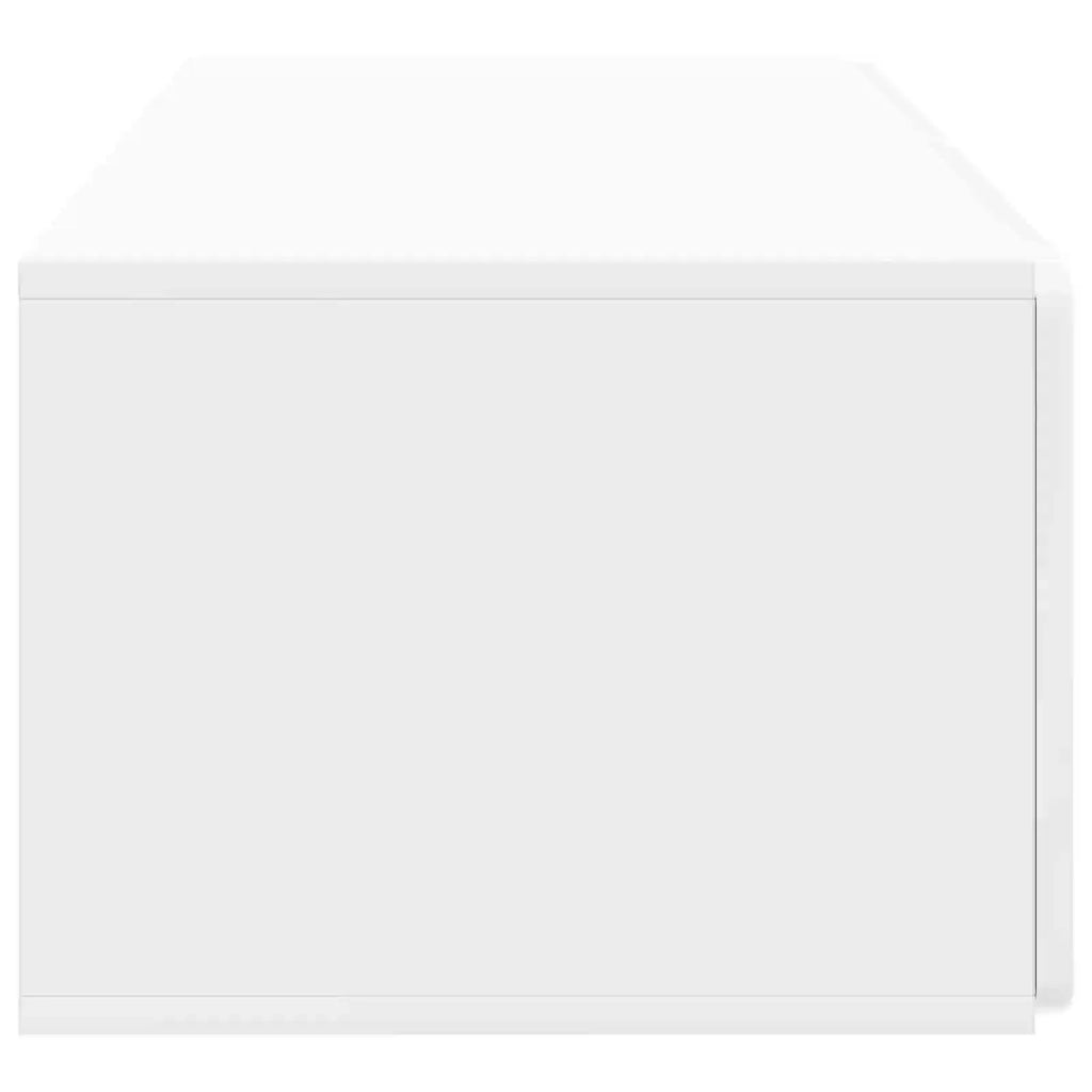 Mobile TV da Muro | Armadietto TV | Mobile Porta TV Bianco Lucido 78,5 x 41 x 30 cm