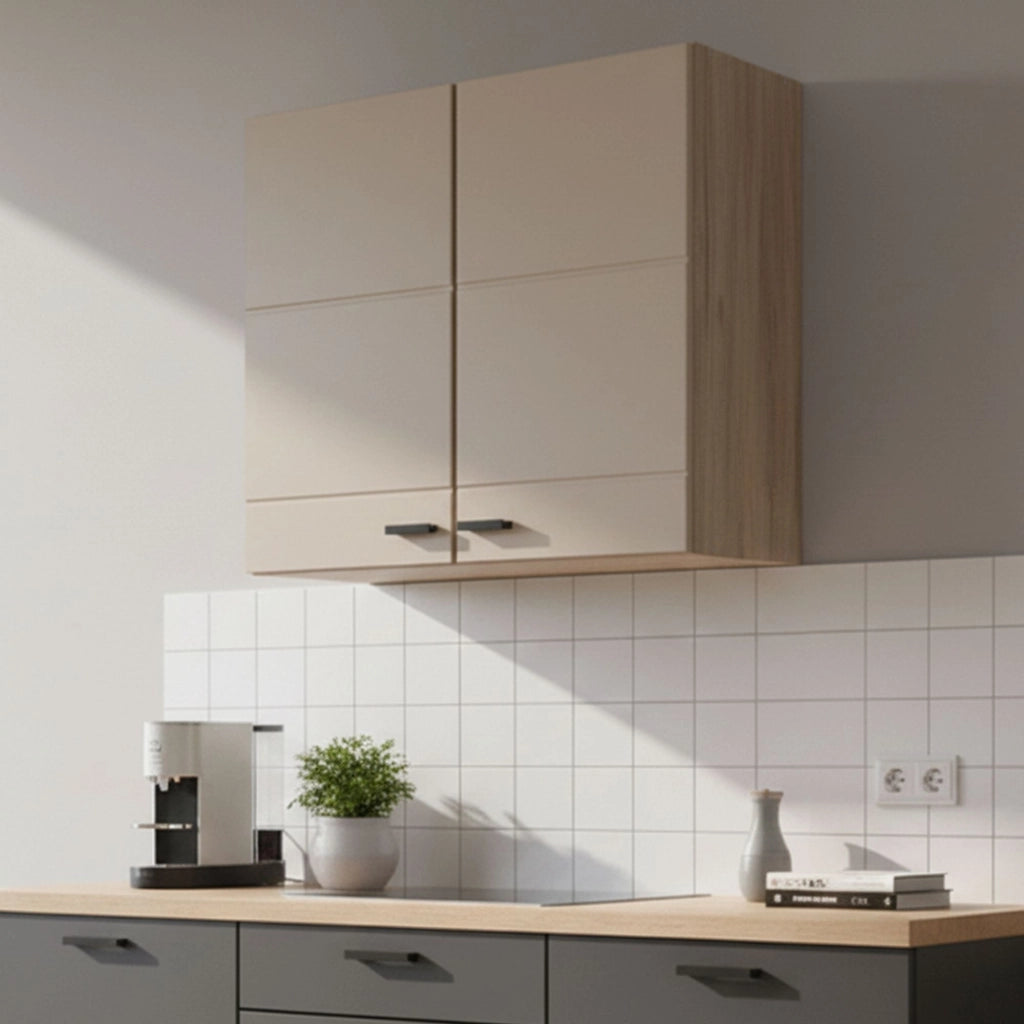 Mobile da Cucina Volvera, Dispensa da Cucina un Ripiano, 60x30x57h cm Beige