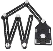 Misuratore multifunzionale per pavimenti in ceramica - Materiale: alluminio leggero - Regolabile - Sostenibile - 18 cm di precisione - Livello di misurazione
