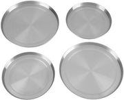 Set di coperture per forno a gas in acciaio inossidabile - 4 pezzi - Copertura per braciere - Protezione per forno - Accessorio per cucina - Diametro 21/17 cm - Copertura per forno a gas