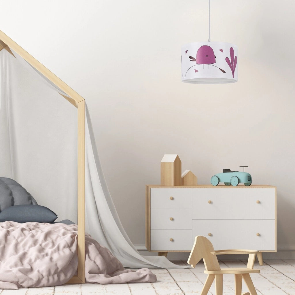 Lampada a sospensione bimbi Rabalux Fowly uccellino E27