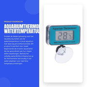 Termometro acquario con display LCD - acqua resistente - misura temperatura acqua in tempo reale - scala di misura 0-50℃