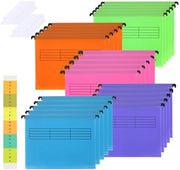 Set di appesi per documenti in polipropilene - 25 pezzi - A4 - impermeabile - contenitore per documenti - organizzatore - alta qualità - cartellone per documenti