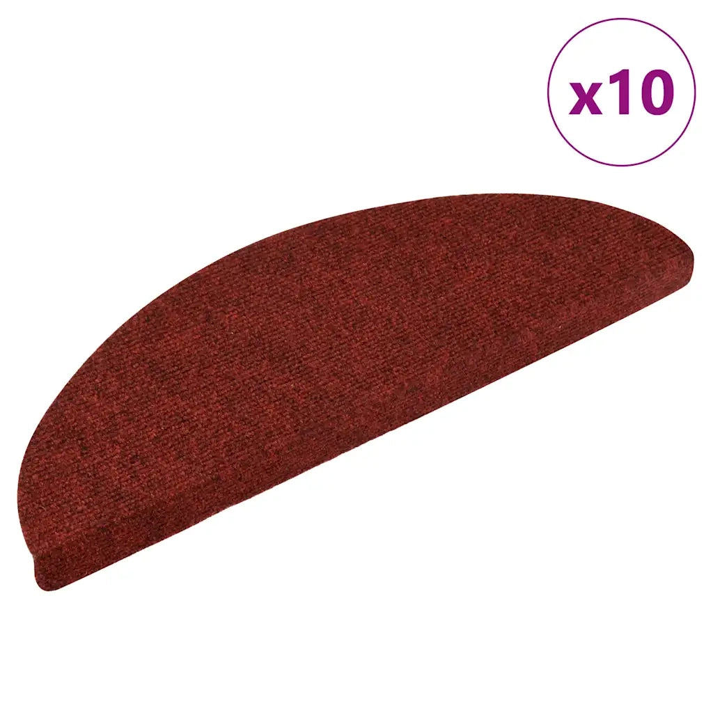 Tappetini Adesivi per Scale 10 pz Rossi 56x17x3 cm Agugliati cod mxl 57984
