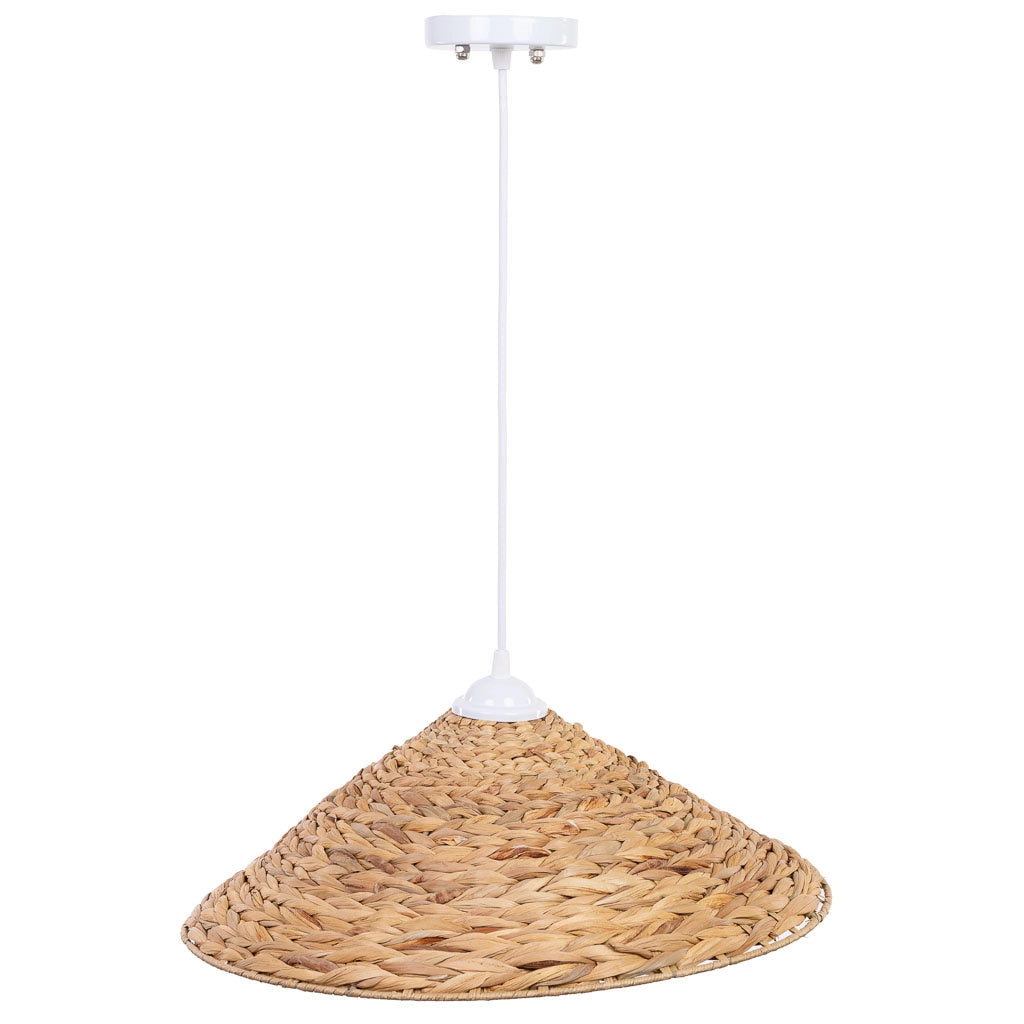 Lampada da soffitto in fibra di giacinto D44x14h cm