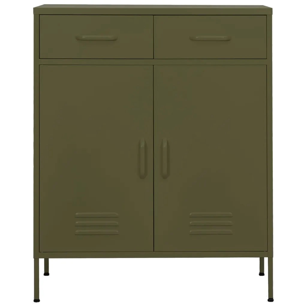 Armadietto Verde Oliva 80x35x101,5 cm in Acciaio 336153