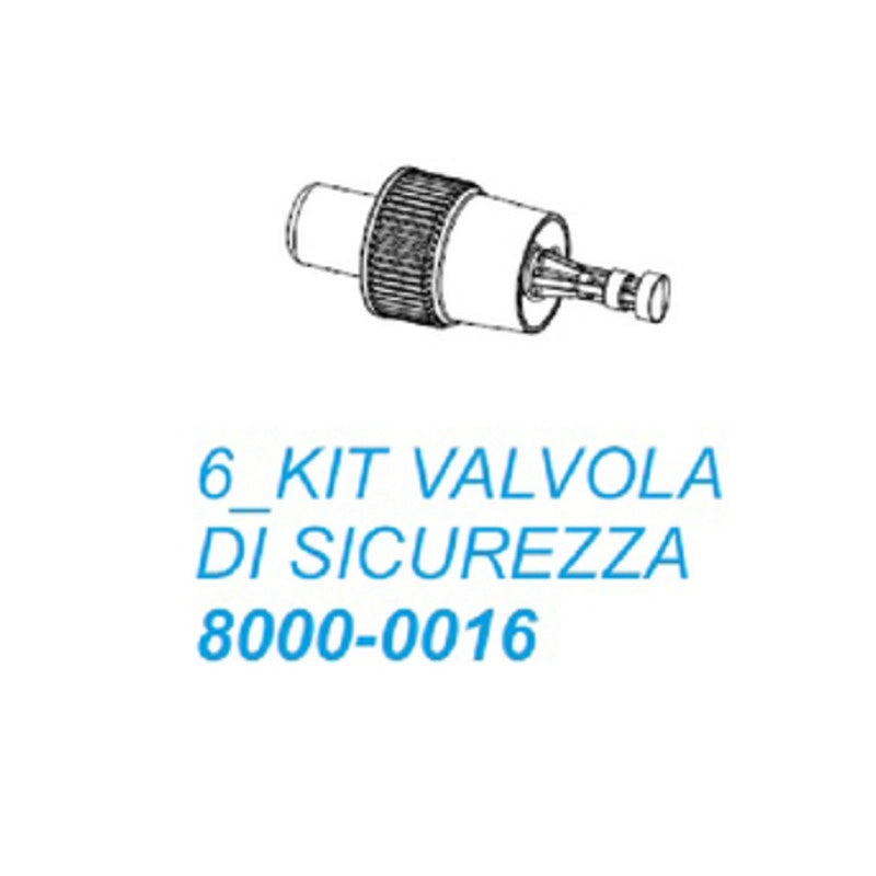 R KIT VALVOLA DI SICUREZZA 8000-0016- 1,0 pz