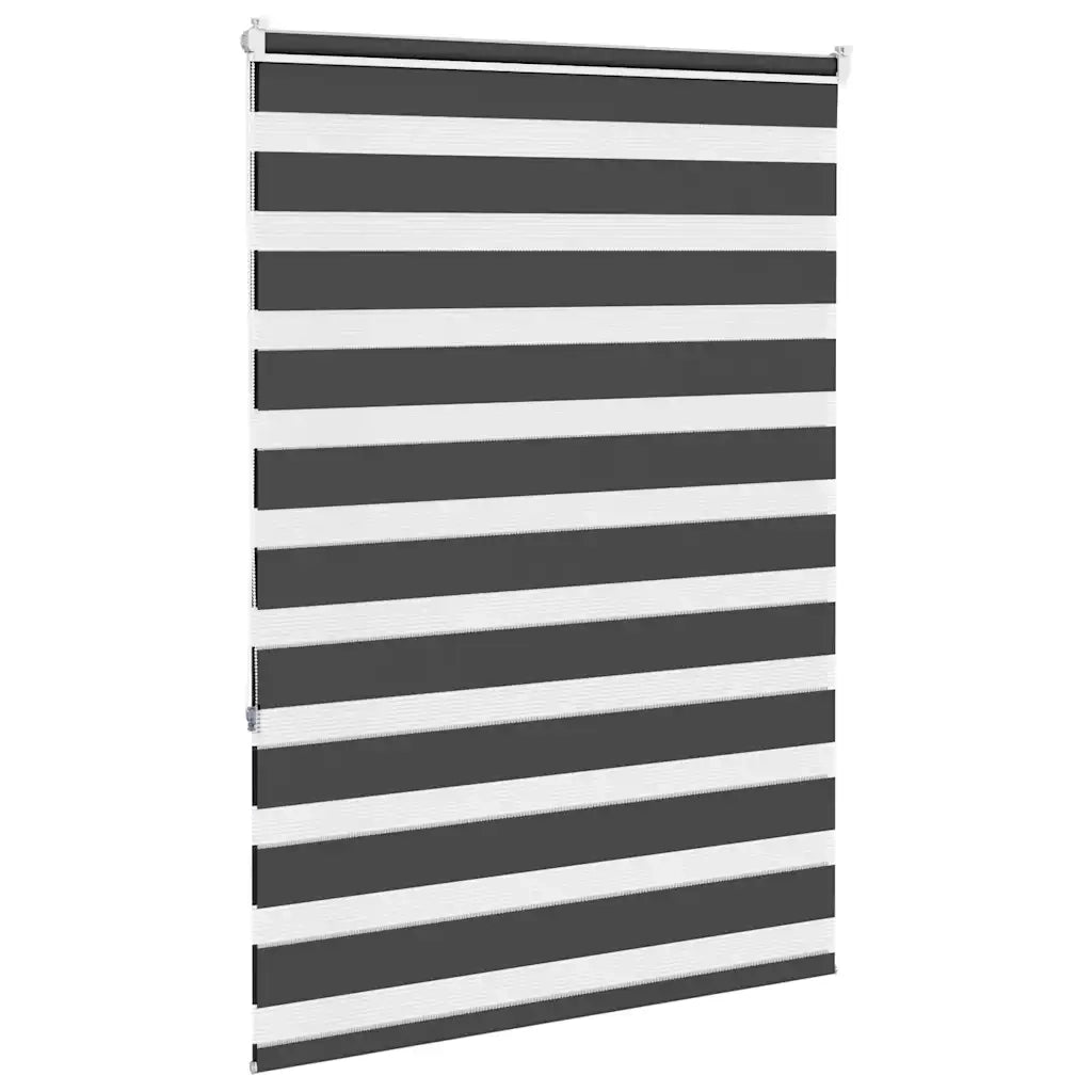 Tenda a Rullo Zebra Nero Larghezza Tessuto 105,9 cm Poliestere 4014237