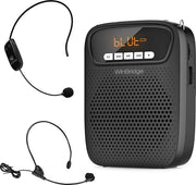 Amplificatore Portatile con Altoparlante e Casco - Leggero e Ricaricabile per Docenti e Guide