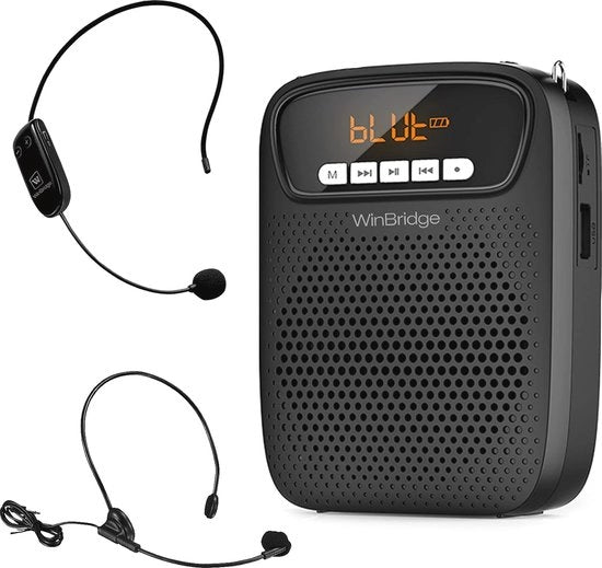 Amplificatore Portatile con Altoparlante e Casco - Leggero e Ricaricabile per Docenti e Guide