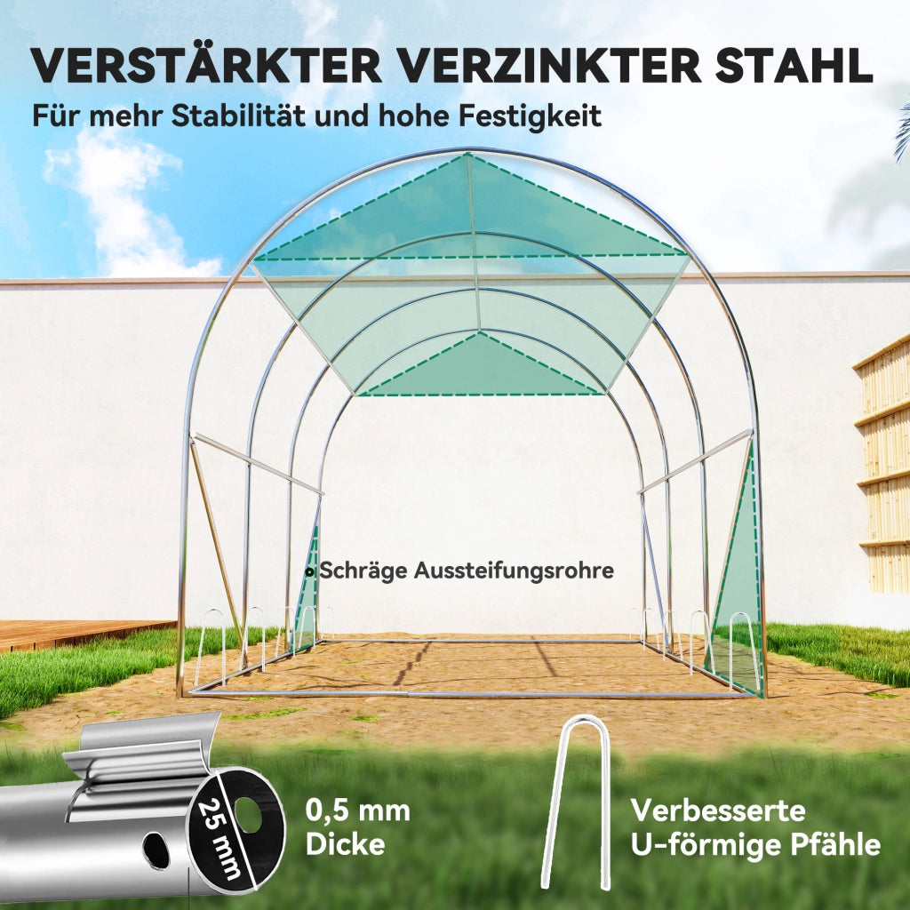 Serra da giardino pieghevole con rete ombreggiante ¨C Minimal ¨C 3x2x2 m