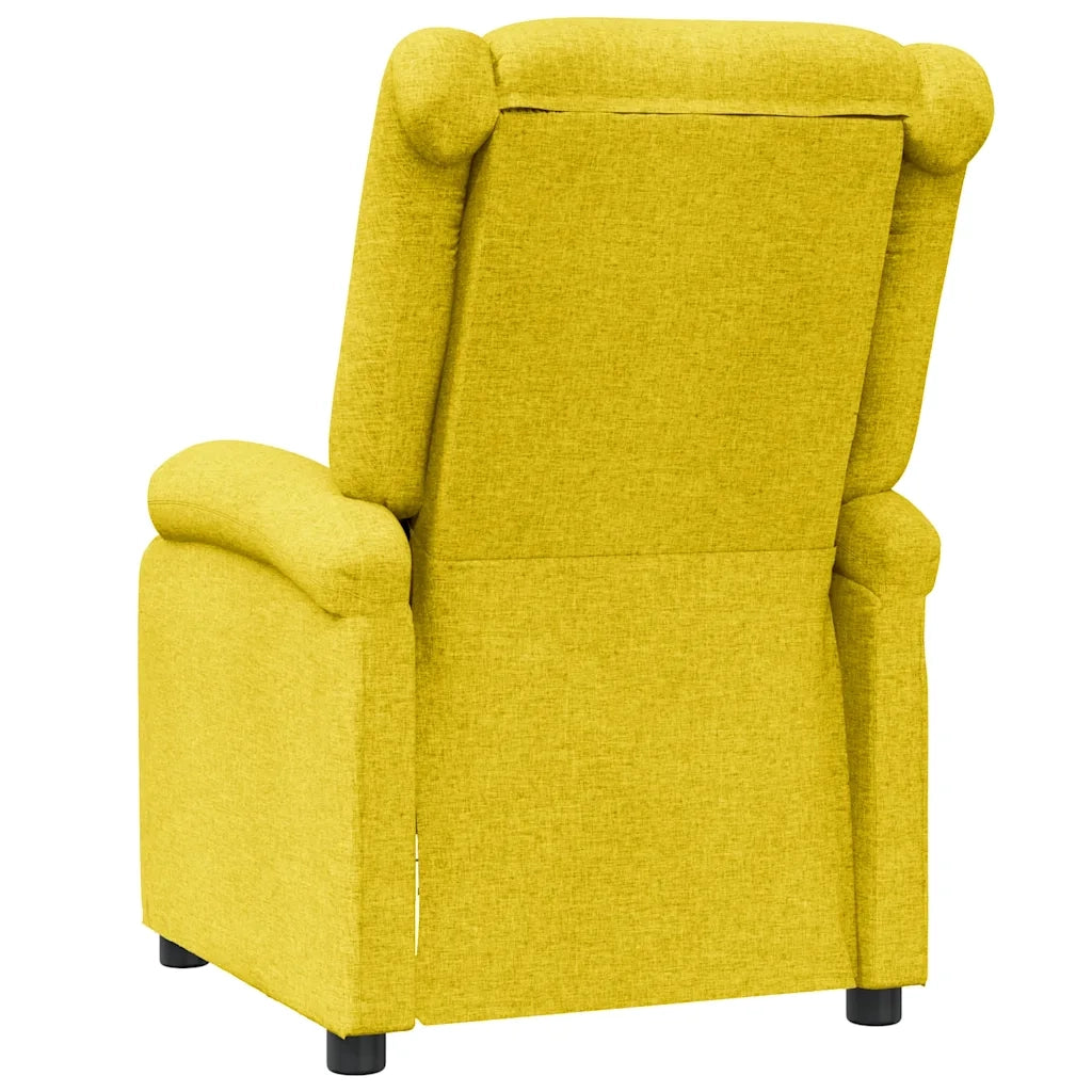 Poltrona Reclinabile Gialla in Tessuto cod mxl 59006