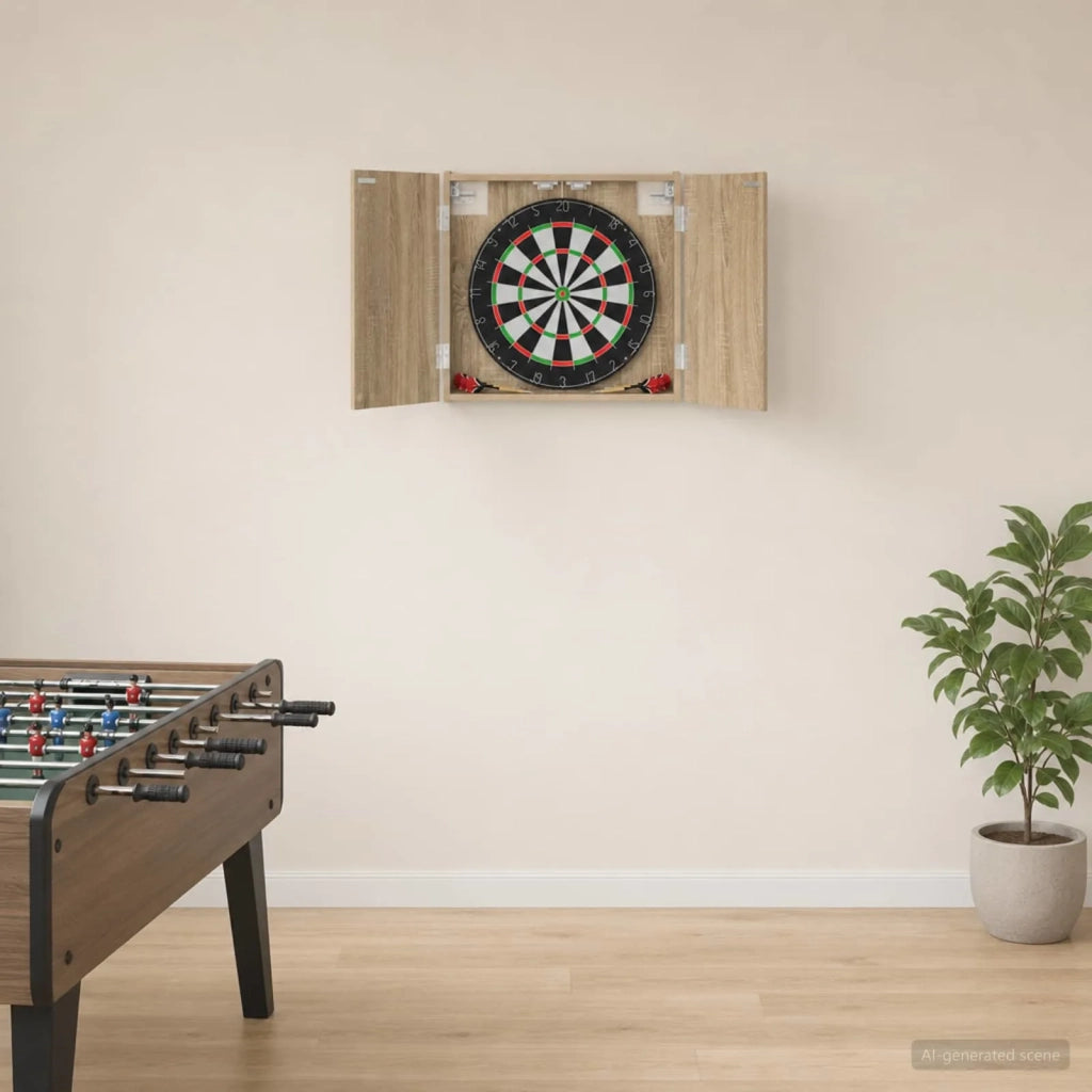 Armadio per Dartboard Rovere Sonoma 56 x 12 x 53,5 cm 8006662