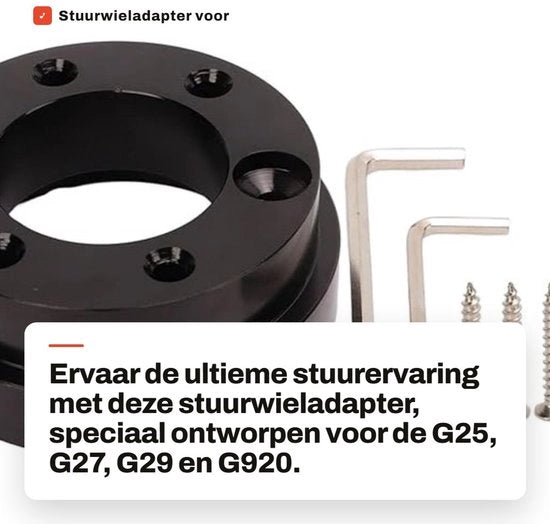 Adattatore volante per G25 G27 G29 G920 - Esperienza di guida precisa - Piastra di adattamento 70mm - Prestazioni migliorati - Compatibile con 13 14" monitor