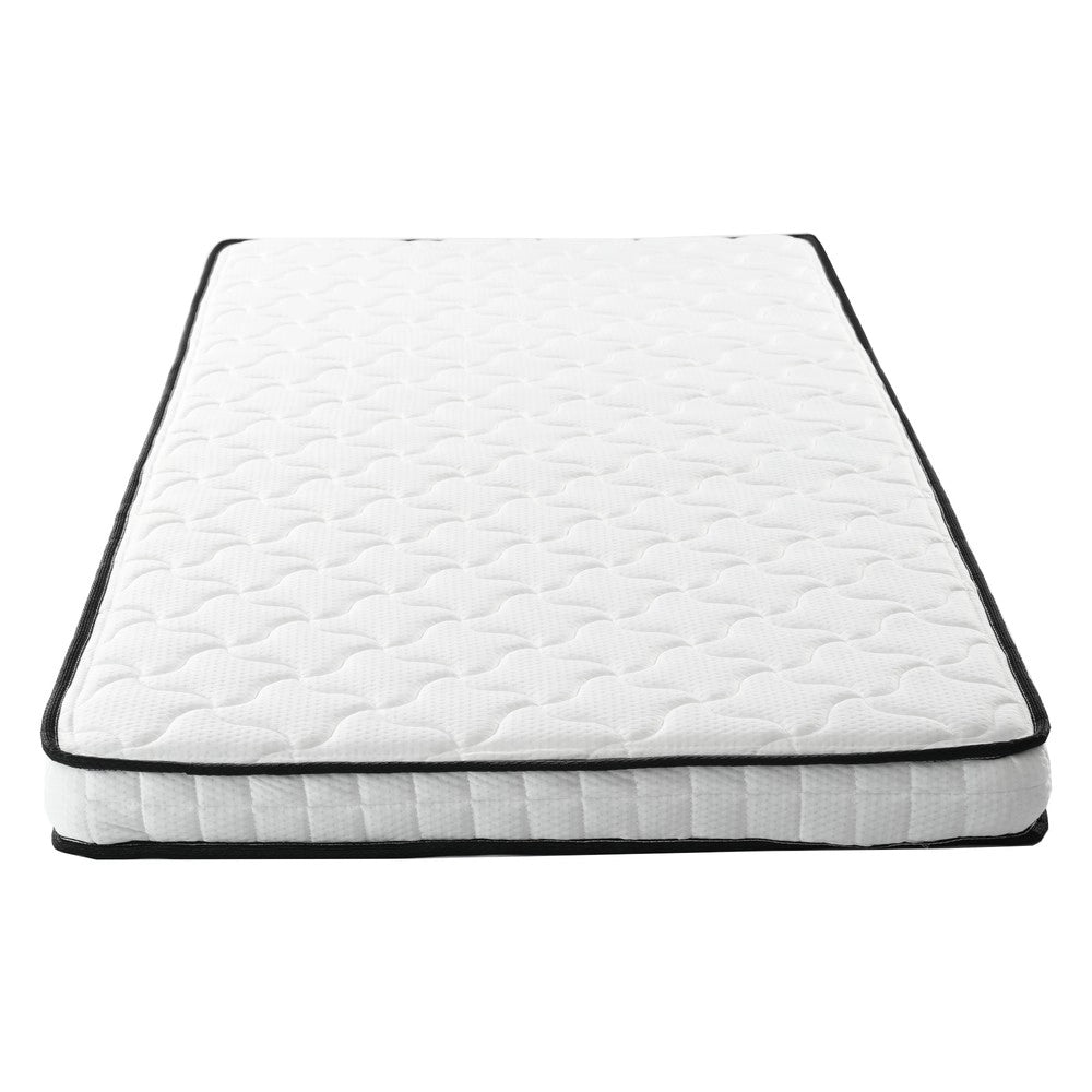 Letto Imbottito Estraibile con Contenitore, LED e USB ¨C Xylo ¨C 90/180x200 cm, Grigio Chiaro, con Materasso