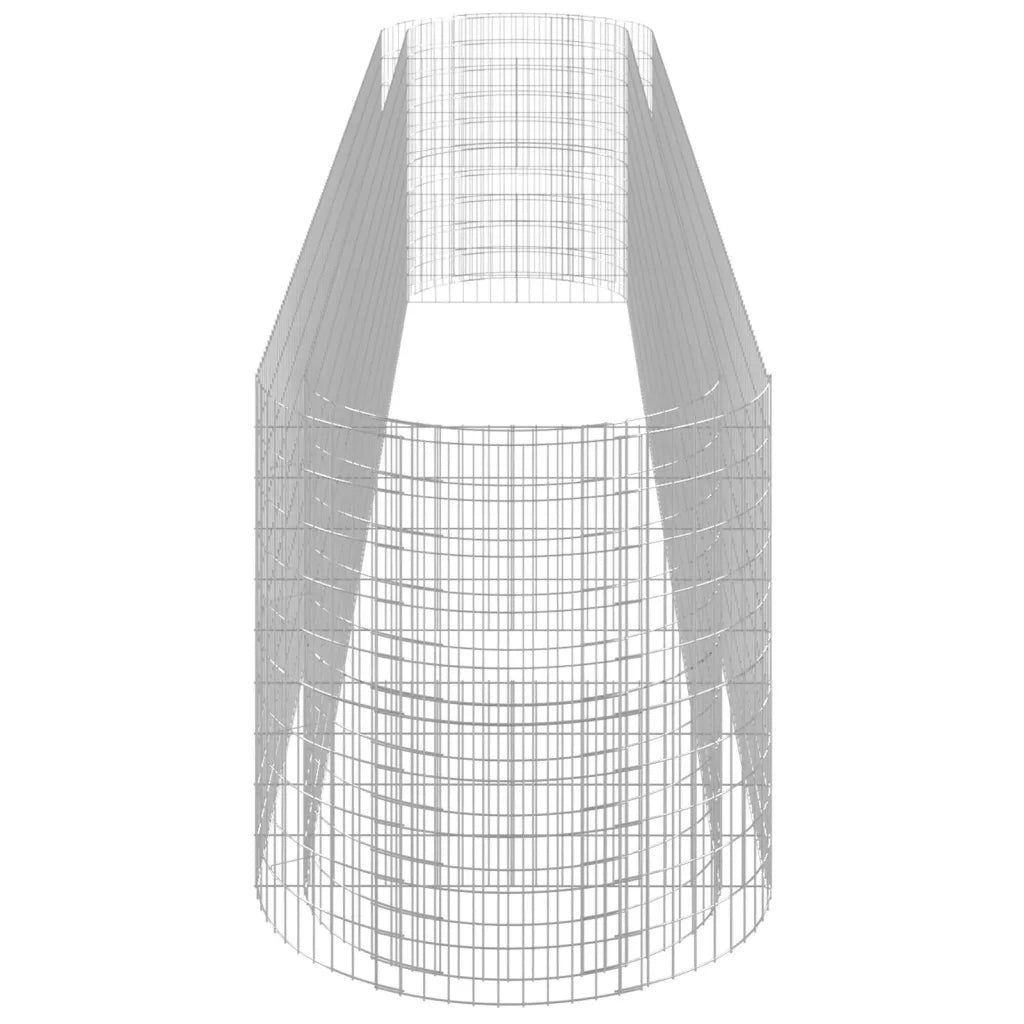 Gabbione con Letto Rialzato in Ferro Zincato 600x100x100 cm 152049