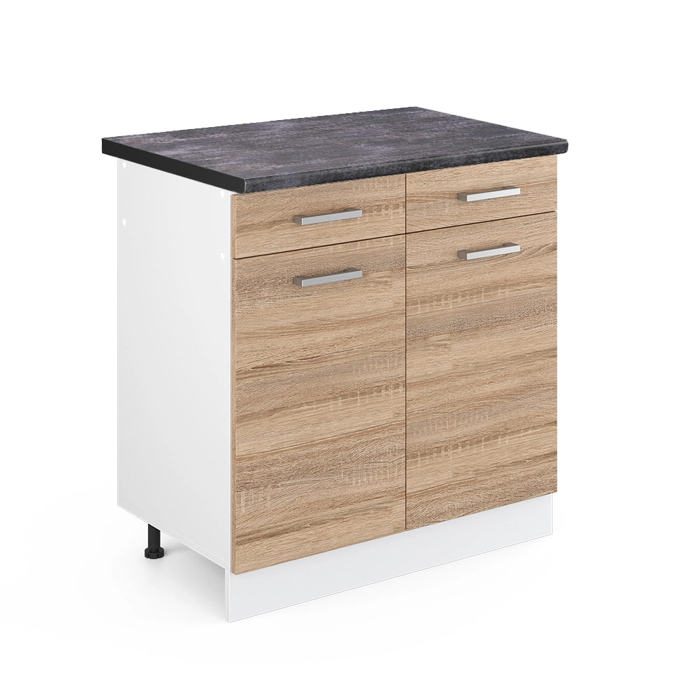 Vicco Mobiletto base per cucina Sonoma 80 cm , PL Antracite
