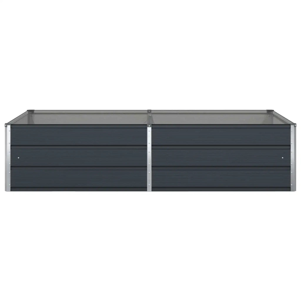 Fioriera Antracite 195 x 100 x 45 cm Acciaio zincato